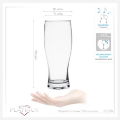 Biergläser 500ml (max. 640ml) Set 6-Teilig Bierseidel Weizengläser 0,5L Glas -Küchenzubehör 024cf8f543ea04c5633aece3201557e6