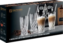 Nachtmann Latte Macchiato Set/4 + 4 Glastrinkhalme 7604/8tlg. Noblesse 104671 9 Nachtmann Latte Macchiato Set/4 + 4 Glastrinkhalme 7604/8tlg. Noblesse 104671 -Küchenzubehör 027cbf199245373506f099df1d9a2cd8