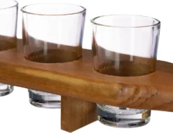 Relaxdays Schnapsbrett Holz Mit 6 Gläsern -Küchenzubehör 0284230d1ccd7ccec23904fb7687b186