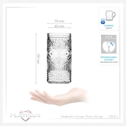 Tiki Gläser Set 6-Teilig Hoch Aus Glas 450ml (max. 500ml) Cocktailgläser Biergläser -Küchenzubehör 042155e084df5f6fda9f28a3156c932d