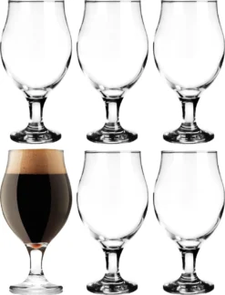 Biertulpen Biergläser Set 6 Teilig 500ml (max. 560ml) Pilsgläser Tulpe -Küchenzubehör 04d2d47b27b8e3756d4f56ecd45837b0