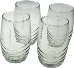 Sodastream Trinkglas 4er-Pack, Passend Zu Sodastream-Glaskaraffen -Küchenzubehör 04f460d0ed863c2824524404a8c3cdde