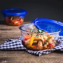 Pyrex Cook & Go Glas Runde Schüssel Mit Deckel 0.7L -Küchenzubehör 062f9191319411da9a25601adbc19c04