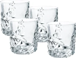 Nachtmann Whiskybecher Sculpture 365ml, Klar (4er Pack) -Küchenzubehör 069c829b6788455e93fd197fedb0da65