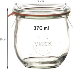 WECK Glas Tulpe 370 Ml 6 Stück Im Karton -Küchenzubehör 083a9536324ff117e5c7ffce4c3efa05