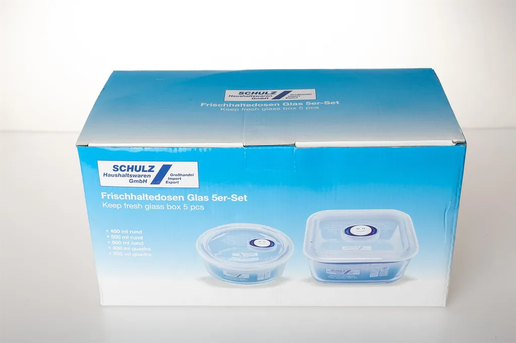 10 Tlg. Frischhaltedosen Aus Glas Mit Deckel, Gefrierdose, Vorratsdose 2 10 Tlg. Frischhaltedosen Aus Glas Mit Deckel, Gefrierdose, Vorratsdose – Bild 2