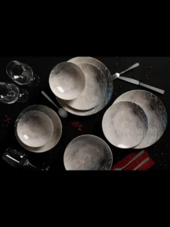 Hermia Concept, Erika,(24 Stücke), Abendessen , Mehrfarbig, 100% Porzellan 25 Hermia Concept, Erika,(24 Stücke), Abendessen , Mehrfarbig, 100% Porzellan -Küchenzubehör 0afbefb5be70dcc75673a1db55c6f92c