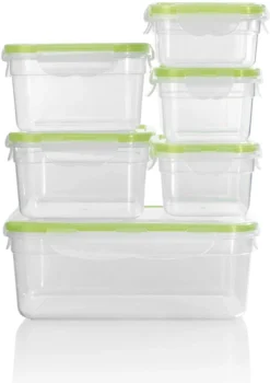 Frischhaltedosen Set Klick-It Gefrierdosen Lunchbox Brotdose Dose 14 Tlg. Klar -Küchenzubehör 0b35f96b4c605116118ed4225efdef06