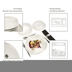 Tafelservice "Bilgola" By Sänger, 18 Teilig Für 6 Personen, Im Abgerundetem Design -Küchenzubehör 0bd2ddc92e97ba040562476cfde14ad1