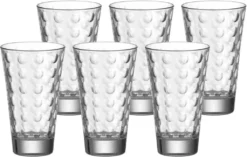 LEONARDO 012684 Optic Longdrinkbecher, Glas, 300 Ml, Ø 8 X 13 Cm, Klar (6 Stück) -Küchenzubehör 0d483012ce5fe8dc374efd488d91a41c