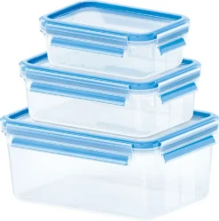 Emsa Frischhaltedose CLIP & CLOSE, 3er Set, 0,55/1,0/2,30 L, Farbe Grün -Küchenzubehör 0d4adb279a76c2d08a385b48b0dce4d3