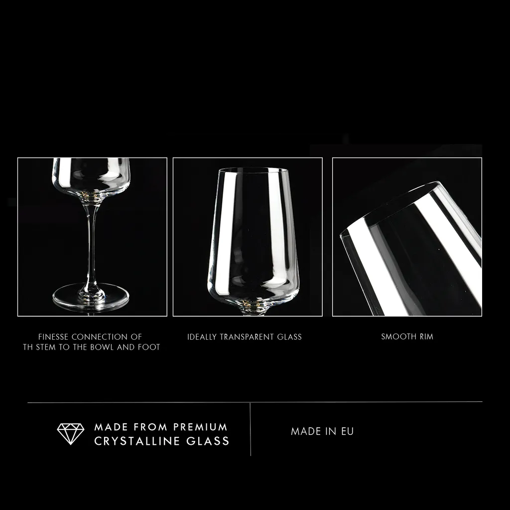 KROSNO Infinity Rotweingläser, 6er-Set, 500 Ml 9 KROSNO Infinity Rotweingläser, 6er-Set, 500 Ml – Bild 9