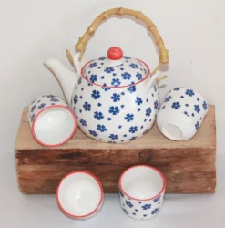 270 Asia Teeset Teeservice Teekanne Tassen 5 Tlg Weiss Blau Blumen Kinder Ruka -Küchenzubehör 0e68c202116bfb59ccf924c474ebe1fd