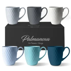 MIAMIO - 6 Er Set Kaffeetassen Palmanova Collection - Ocean -Küchenzubehör 11a4b7fbf1a977299db45ac34dd4d5f0