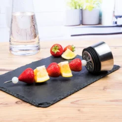 Wasserkaraffe Glas 1 L Mit Früchtespieß Edelstahl Ausguss -Küchenzubehör 15f59e980fd62f5f78389769a736ce2d