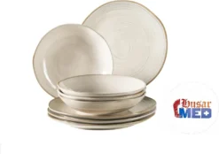 Mäser 931371 Nottingham Vintage Tafel-Service Für 4 Personen Mit Speiseteller Und Suppenteller Im Retro-Look, Steinzeug, Beige, 8-teilig (1 Set) 19 Mäser 931371 Nottingham Vintage Tafel-Service Für 4 Personen Mit Speiseteller Und Suppenteller Im Retro-Look, Steinzeug, Beige, 8-teilig (1 Set) -Küchenzubehör 16b895b459f6ee168096a42ea102e503
