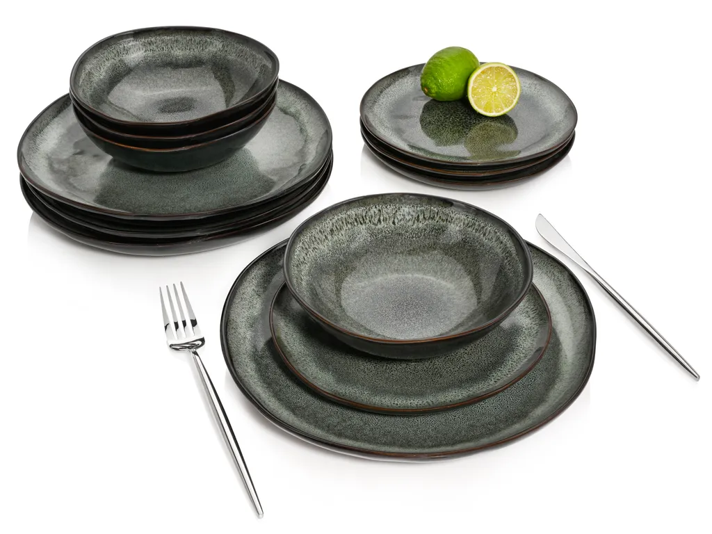 Sänger SÄNGER Steingut Geschirrset Kopenhagen, Tafelservice 12 Teilig Für 4 Personen 1 Sänger SÄNGER Steingut Geschirrset Kopenhagen, Tafelservice 12 Teilig Für 4 Personen