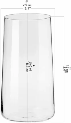 KROSNO Avant-Garde Longdrinkgläser, Set Von 6, 540 Ml -Küchenzubehör 17e1cd7d4d9751f7f8cba44a6a718c6e