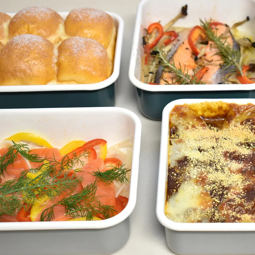 HoneyWare Frischhaltedose Color Line L 1,35l Flach Petrol Emaille 10 HoneyWare Frischhaltedose Color Line L 1,35l Flach Petrol Emaille – Bild 10