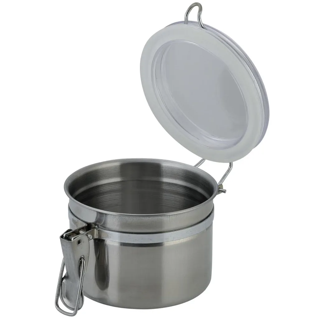 AXENTIA Edelstahl Vorratsdose 500 Ml, Ø 10 X H8 Cm, Mit Kunststoff Deckel Und Silikon Dichtungsring, Aufbewahrungsdose, Aufbewahrungsbox 2 AXENTIA Edelstahl Vorratsdose 500 Ml, Ø 10 X H8 Cm, Mit Kunststoff Deckel Und Silikon Dichtungsring, Aufbewahrungsdose, Aufbewahrungsbox – Bild 2