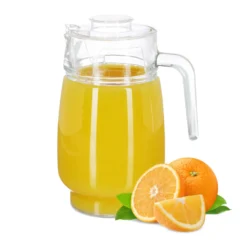 Relaxdays Glaskrug Mit Deckel