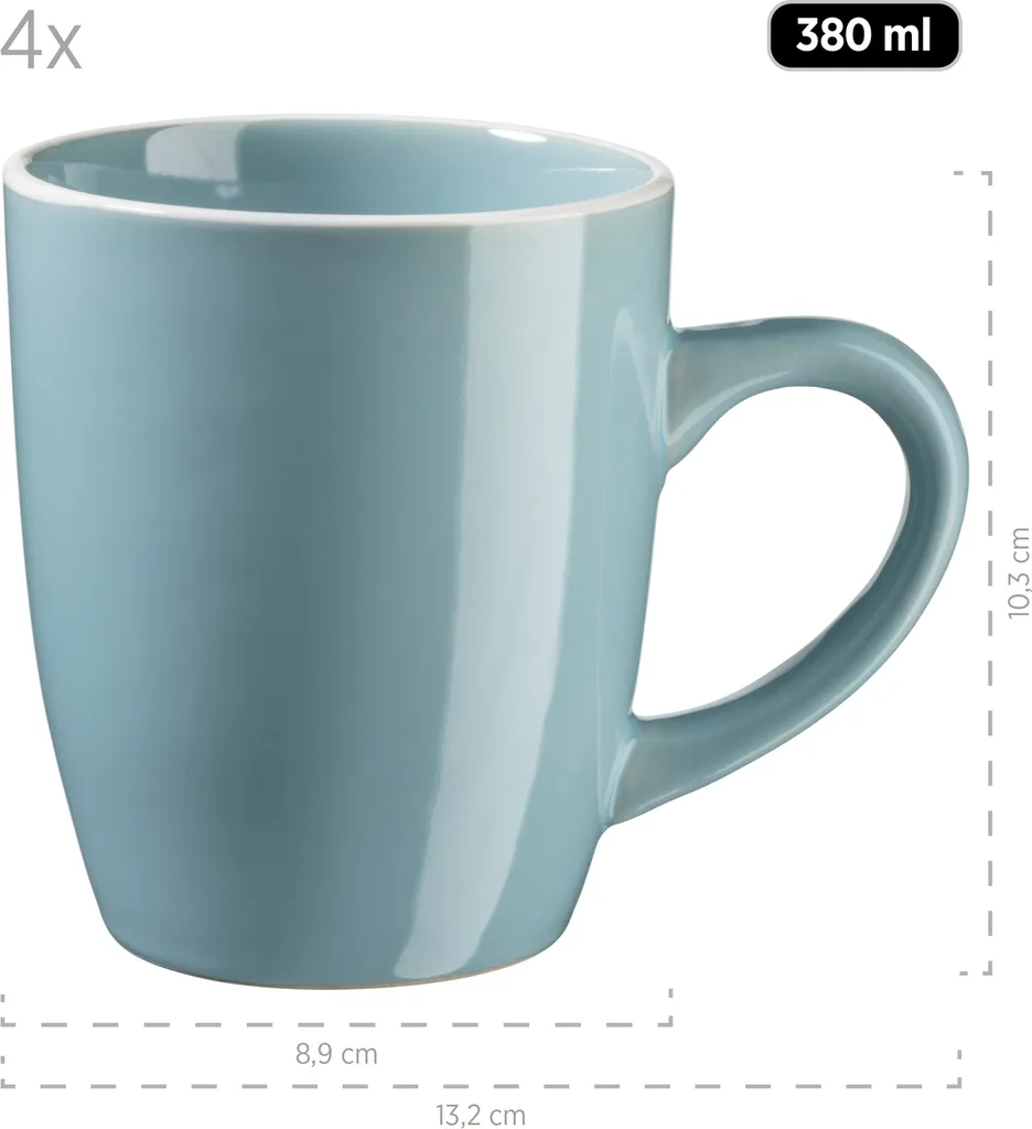 Mäser 931770 Kombiservice Elissa Für 6 Personen, Steinzeug, Türkis (1 Set, 24-teilig) 5 Mäser 931770 Kombiservice Elissa Für 6 Personen, Steinzeug, Türkis (1 Set, 24-teilig) – Bild 5