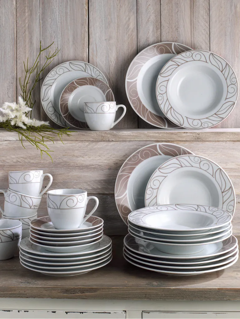 WELLCO Tafelset Grenoble Porzellan 12teilig 3 WELLCO Tafelset Grenoble Porzellan 12teilig – Bild 3