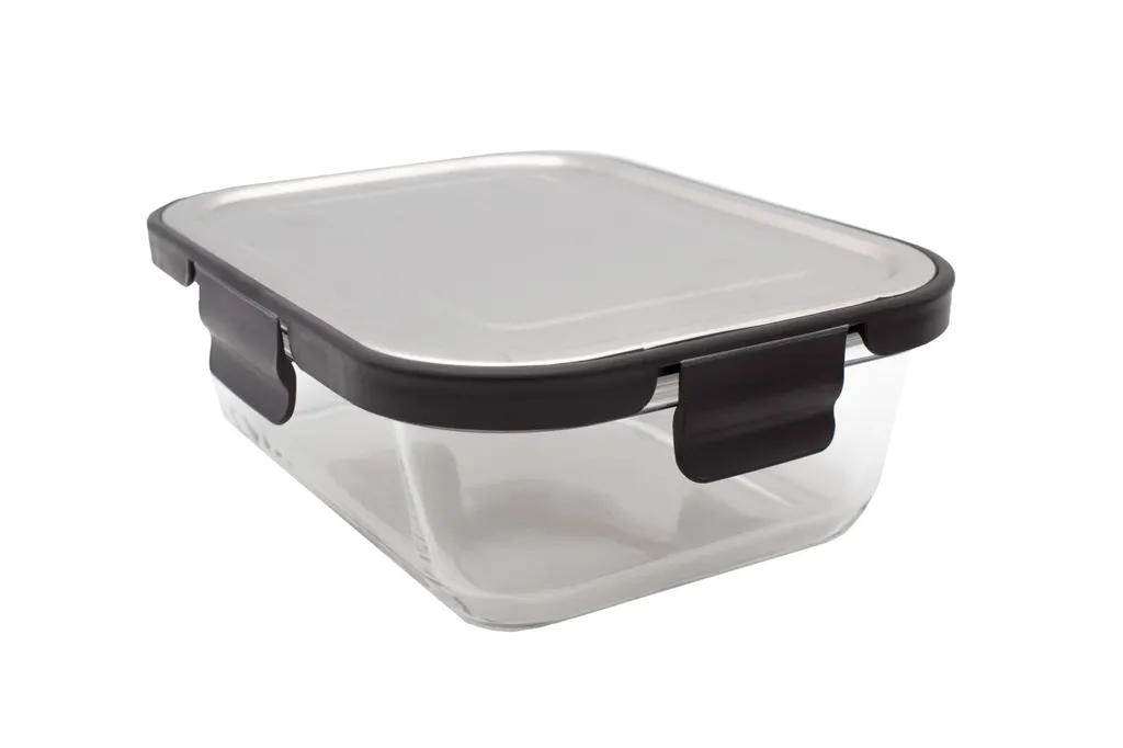 2 Stück Steuber Glas Frischhaltedose 1000ml Mit Schwarzem Edelstahldeckel, Luftdichter Silikon-Klickdeckel, Backofengeeignet 1 2 Stück Steuber Glas Frischhaltedose 1000ml Mit Schwarzem Edelstahldeckel, Luftdichter Silikon-Klickdeckel, Backofengeeignet