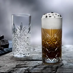 Pasabahce Timeless 520205 Longdrink Glas Wassergläser Kristall Design 4´er Set Transparent 365 Ml -Küchenzubehör 1dce26ec956f47533780979e1e9afef4