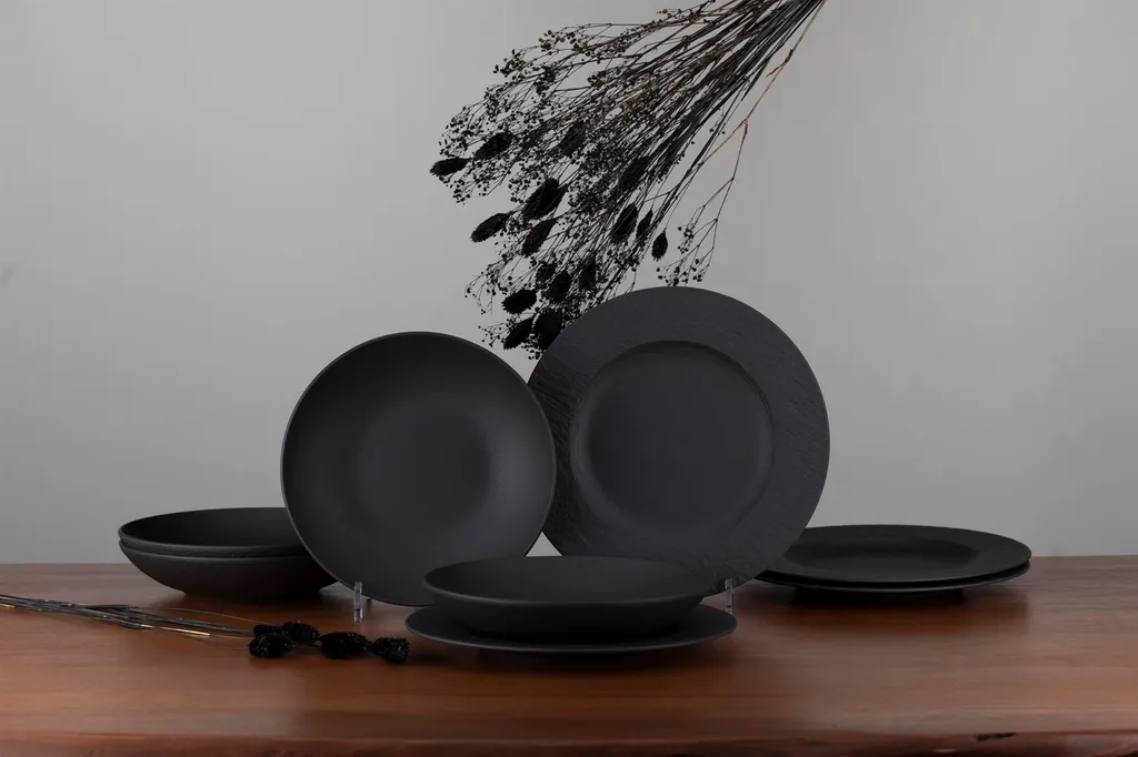 Villeroy & Boch Manufacture Rock Tafelservice Für 4 Personen 8-teilig 1 Villeroy & Boch Manufacture Rock Tafelservice Für 4 Personen 8-teilig