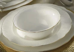 Kütahya Porselen Ilay 24 Teile Porzellan Geschirr Set Gold BNILY24Y2520 -Küchenzubehör 1f93c534b8b2eb914ec1e03e3a5afbc0