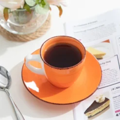 Kaffeeservice Steinzeug, Vancasso BONITA 12 Teiliges Kaffeeset, Cappuccino Tassenset Für 6 Personen, Tassen Und Untertassen -Küchenzubehör 209f913751c3237acf4a516d2f794b11