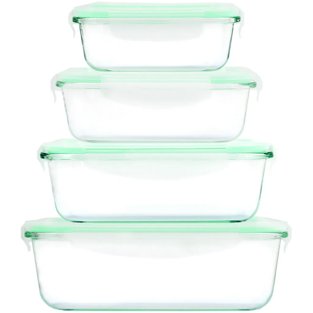Cuisine Edition Klick-it Glas-Frischhaltedosen Set 8-tlg. Mint, 4 Glasschüsseln Mit Passendem Deckel Mit Mikrowellenventil, Geeignet Für Backofen, Mikrowelle & Gefrierfach, BPA-frei 1 Cuisine Edition Klick-it Glas-Frischhaltedosen Set 8-tlg. Mint, 4 Glasschüsseln Mit Passendem Deckel Mit Mikrowellenventil, Geeignet Für Backofen, Mikrowelle & Gefrierfach, BPA-frei