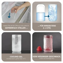 GOURMETmaxx Glas Selbstkühlend - 2er-Set Je 280 Ml -Küchenzubehör 22453f55841d5419ec016bed47ddf389