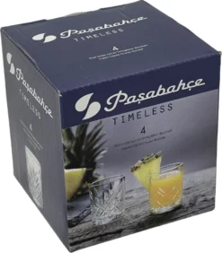Pasabahce 52780 Shot Glas Stamper Timeless In Crystal Design 4er-Set -Küchenzubehör 229e1f2ab5bc225e399670f50e2d6860