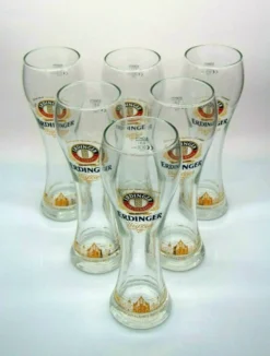 Erdinger Weizenbier Weissbier Gläser 0,5l - 6 Stück Exclusiv Edition -Küchenzubehör 2311427196886a731222663d5d45ff0f