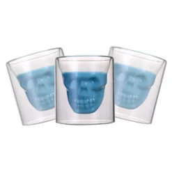 Skull-in-glass Winkee 4 Schnapsgläser Shot Glas Totenkopf Schädel 25ml Partyglas Weingläser -Küchenzubehör 23481a4b82fdf35a857f559e53d1cda3