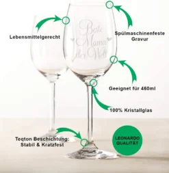 Leonardo Weinglas Beste Mama Der Welt Inkl. Bedruckter Holzkiste + Riesling Tandem - Geschenk Für Mama Ideal Als Muttert 6 Leonardo Weinglas Beste Mama Der Welt Inkl. Bedruckter Holzkiste + Riesling Tandem - Geschenk Für Mama Ideal Als Muttert -Küchenzubehör 2467bbab384544539f58a6f8f5a2bb4a