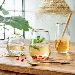 BUTLERS TOUCH OF GOLD 6x Longdrinkgläser Mit Goldrand 480ml -Küchenzubehör 2574748ef9847b2c6fd38e5c0ee3f079