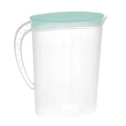Premium Saftkanne, 2 Liter Fassungsvermögen, Mit Vielseitigem Deckel Und Integrierter Maßeinteilung Für Kalte Getränke Wie Saft, Eistee, Wasserkaraffe Aus Kunststoff -Küchenzubehör 2614f287ec4bfab9d68081db46ec4cd0
