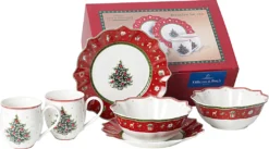 Villeroy & Boch Frühstücksset Toy's Delight Rot,weiß -Küchenzubehör 26eb5132b4d3c90e63be0a278f6f1a78