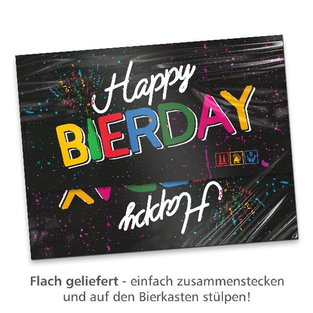 Itenga Bierkasten Geschenkverpackung Happy Bierday Hülle Zum Aufstecken Auf Bierkasten 4 Itenga Bierkasten Geschenkverpackung Happy Bierday Hülle Zum Aufstecken Auf Bierkasten – Bild 4