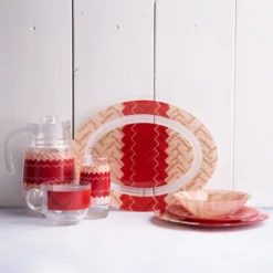 Luminarc Tafelservice Tafelset Glasgeschirr Hartglas Bunt 6 Personen 46 Tlg. -Küchenzubehör 273f68ee1e4df83e7e3865dd113d591a