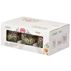 KROSNO Folk Bunt Wassergläser, 6er-Set, 250 Ml -Küchenzubehör 288171c3e4fb1dd4ebc45b48b0581ec5