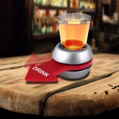 Shot Glas Spinner | Party-Spiel | Trinkspiel | Einschenken, Drehen, Trinken. Inklusive Shotglas Und Drehmechanismus -Küchenzubehör 28c899abb227747861bdac72ee5293e3