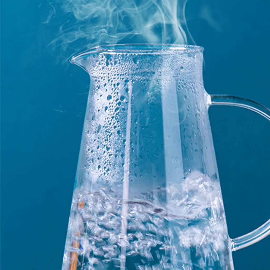 Glaskrug 2 Liter Karaffe Trinkflasche Aus Borosilikatglas Mit Deckel 3 Glaskrug 2 Liter Karaffe Trinkflasche Aus Borosilikatglas Mit Deckel – Bild 3