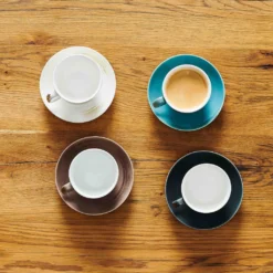 Mäser 931609 Kaffeetassen-Set Derby Für 4 Personen, Porzellan, Weiß/hellblau/beige (1 Set, 8-teilig) -Küchenzubehör 2d8ba0ab2a562f53dc1a81cb18e57abc