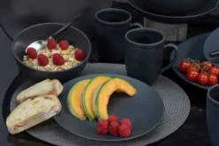 CreaTable 23145 Kombiservice Soft Touch Black Für 4 Personen, Steinzeug, Schwarz (1 Set, 16-teilig) -Küchenzubehör 2f3ab865cc171349e1d9bfd10318026d