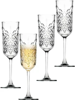 Pasabahce 440356 Timeless Sektglas, Sektkelch, 175ml, Glas, Transparent, 4 Stück -Küchenzubehör 3093a34cfd6efcc51e8490736b2f4309