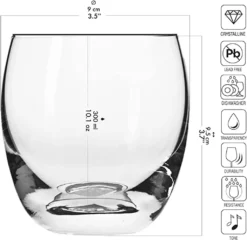 KROSNO Elite Whiskygläser, 6er-Set, 300 Ml -Küchenzubehör 3106479f4e5ac8fff7d2d872a7771a04